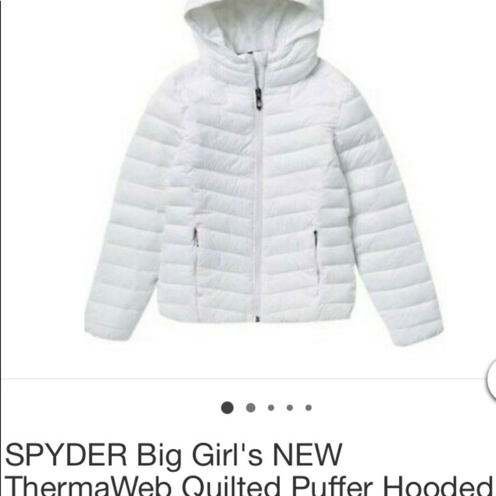 Spyder Girls ThermWeb Quilted Puffer. Size 7